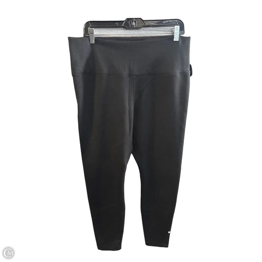 Athletic Leggings By Nike In Black, Size: Xl