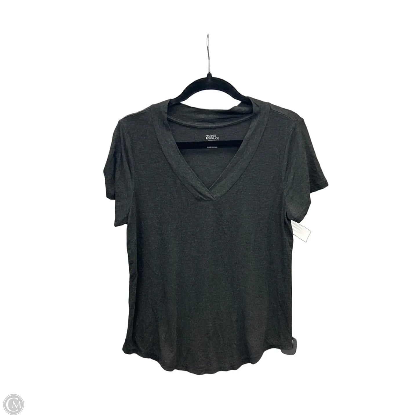 Top Short Sleeve By Market & Spruce In Grey, Size: M