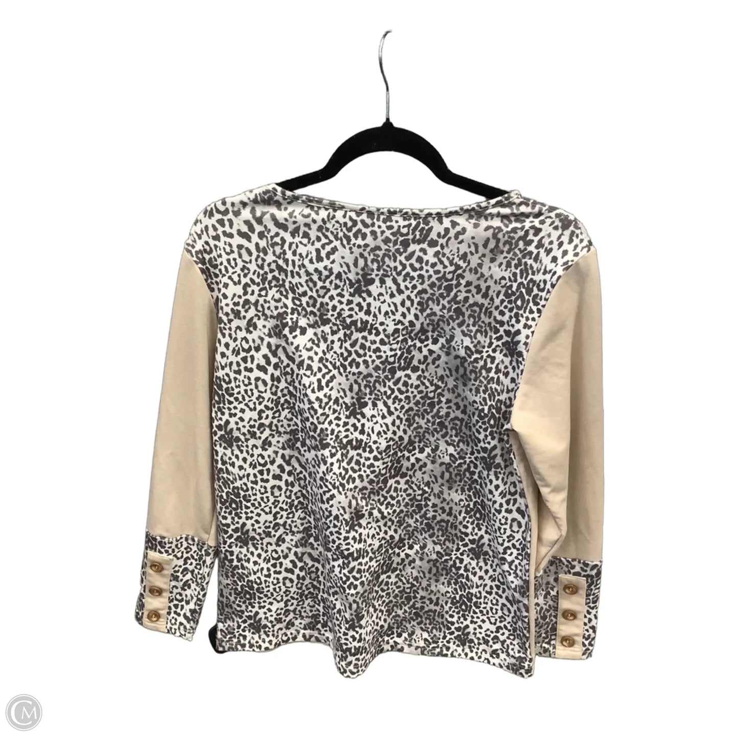 Top Long Sleeve By Clothes Mentor In Cream, Size: S
