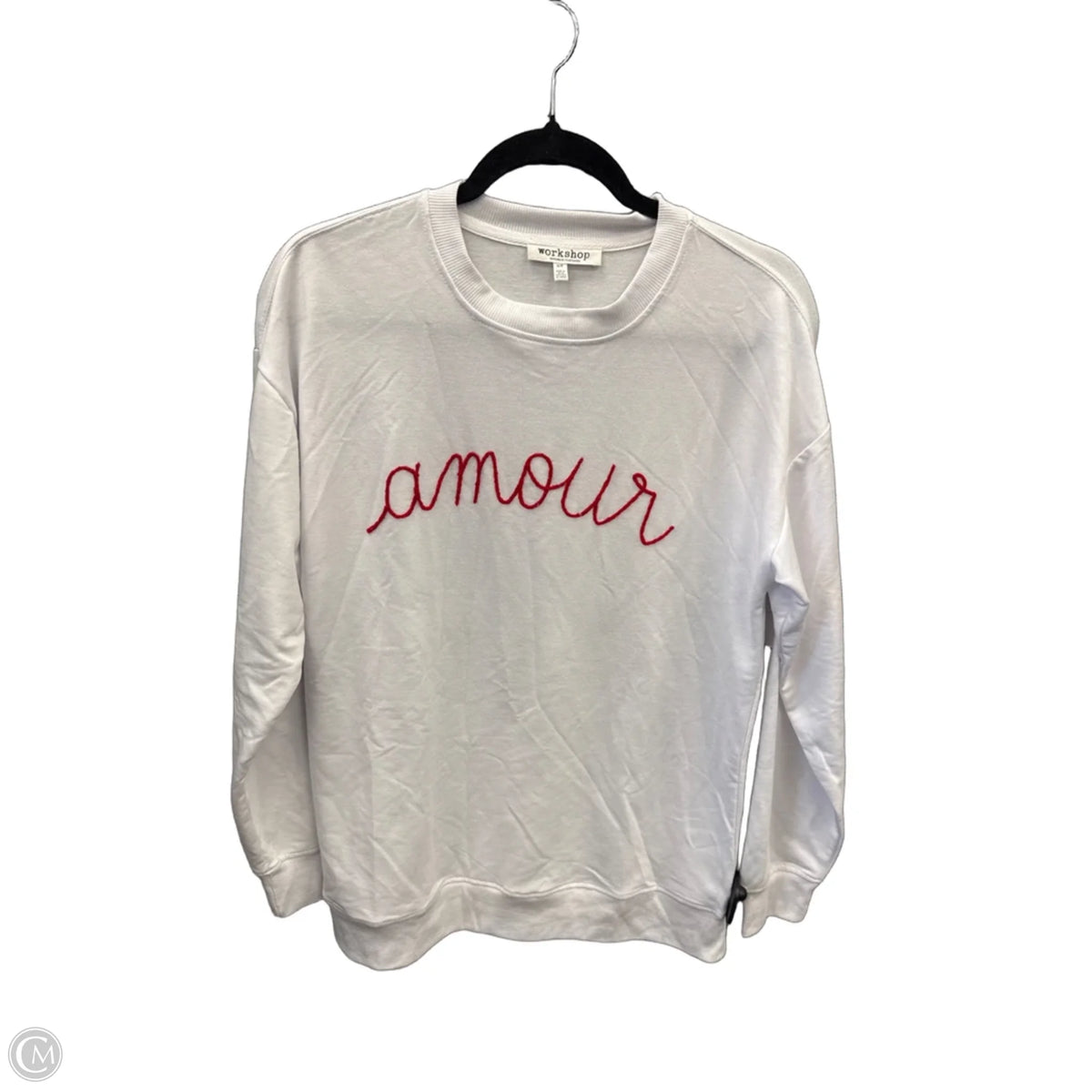 Sweatshirt Crewneck By Workshop In White, Size: Sp
