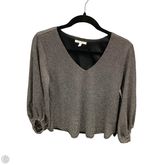 Top Long Sleeve By Maurices In Silver, Size: Xs
