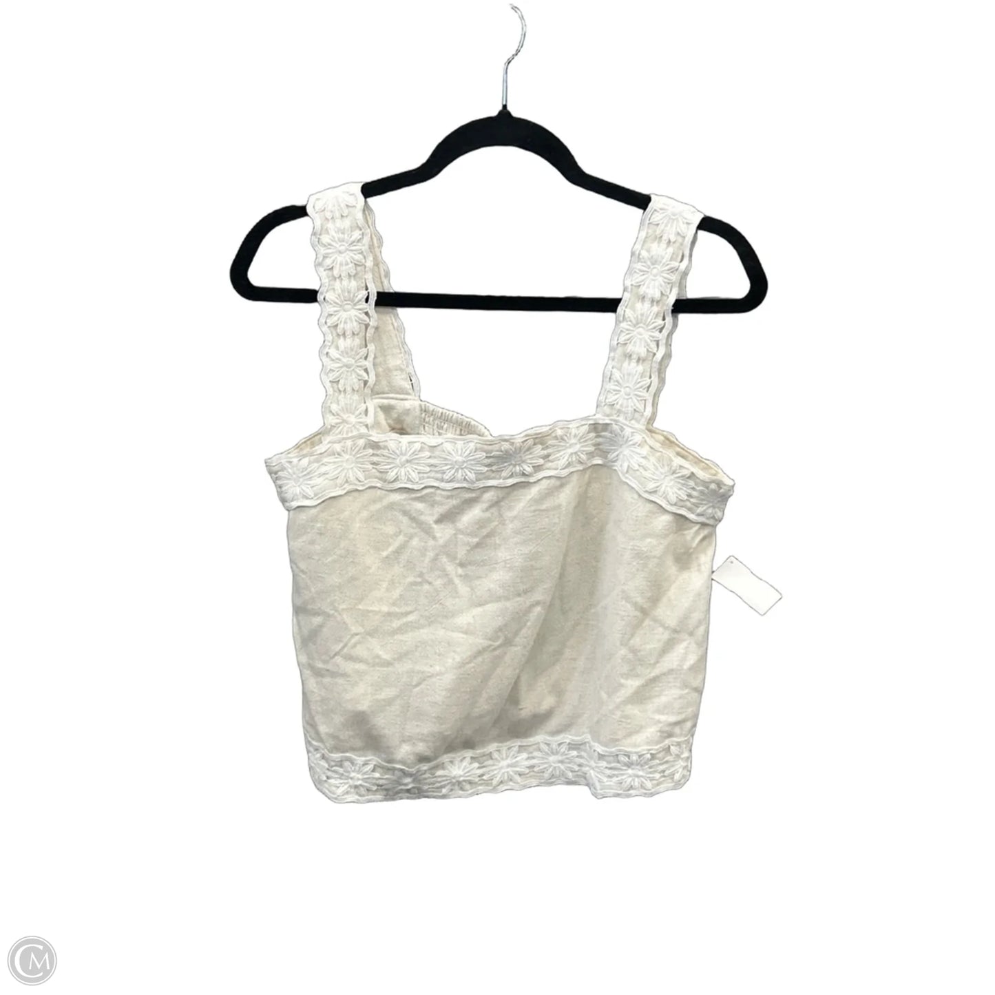 Top Sleeveless By Clothes Mentor In Beige, Size: M