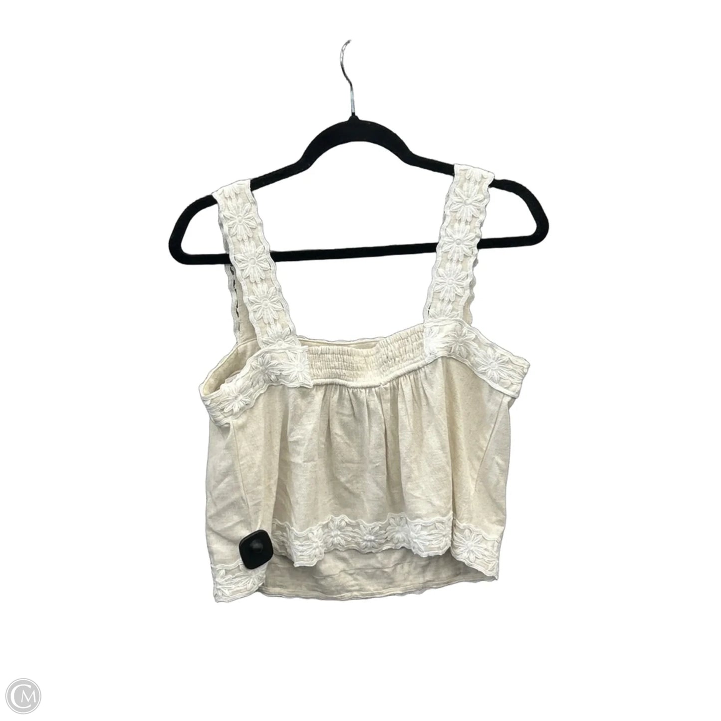 Top Sleeveless By Clothes Mentor In Beige, Size: M