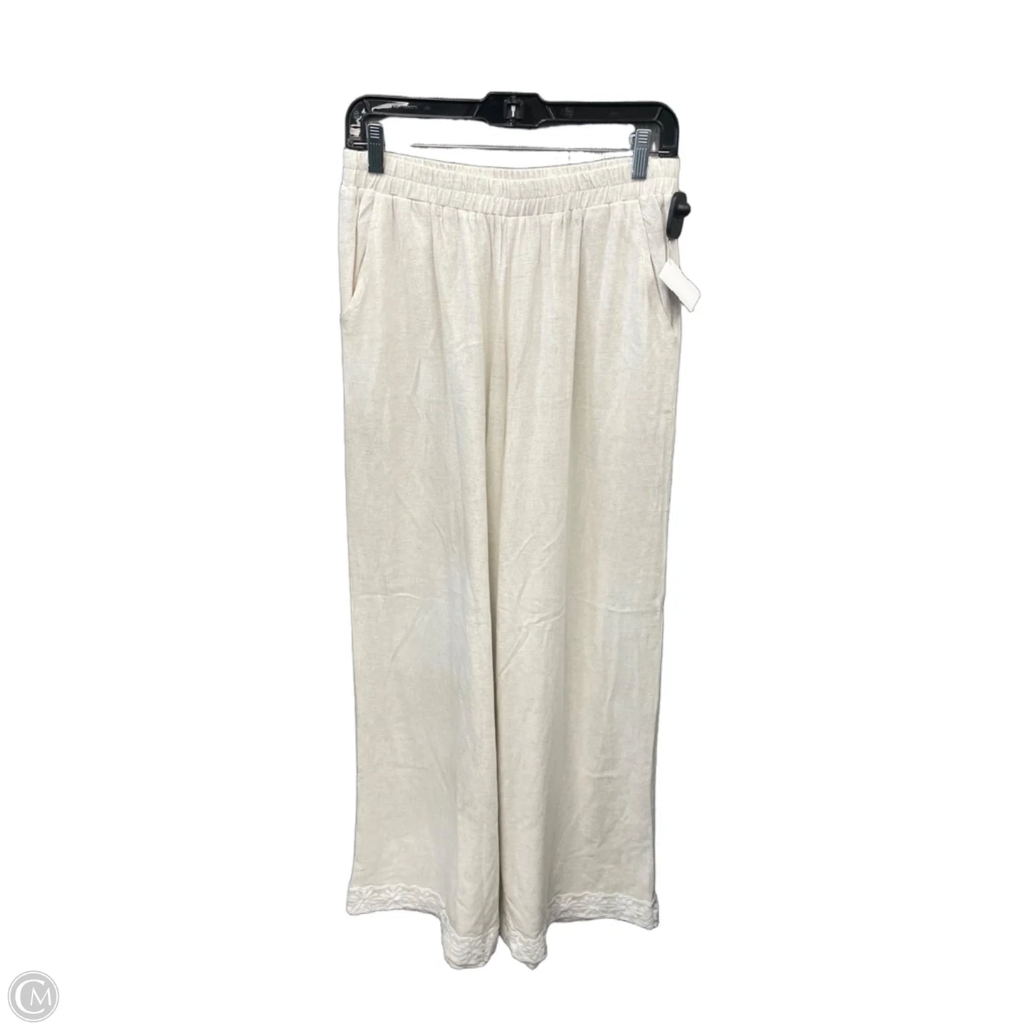 Pants Wide Leg By Clothes Mentor In Beige, Size: M