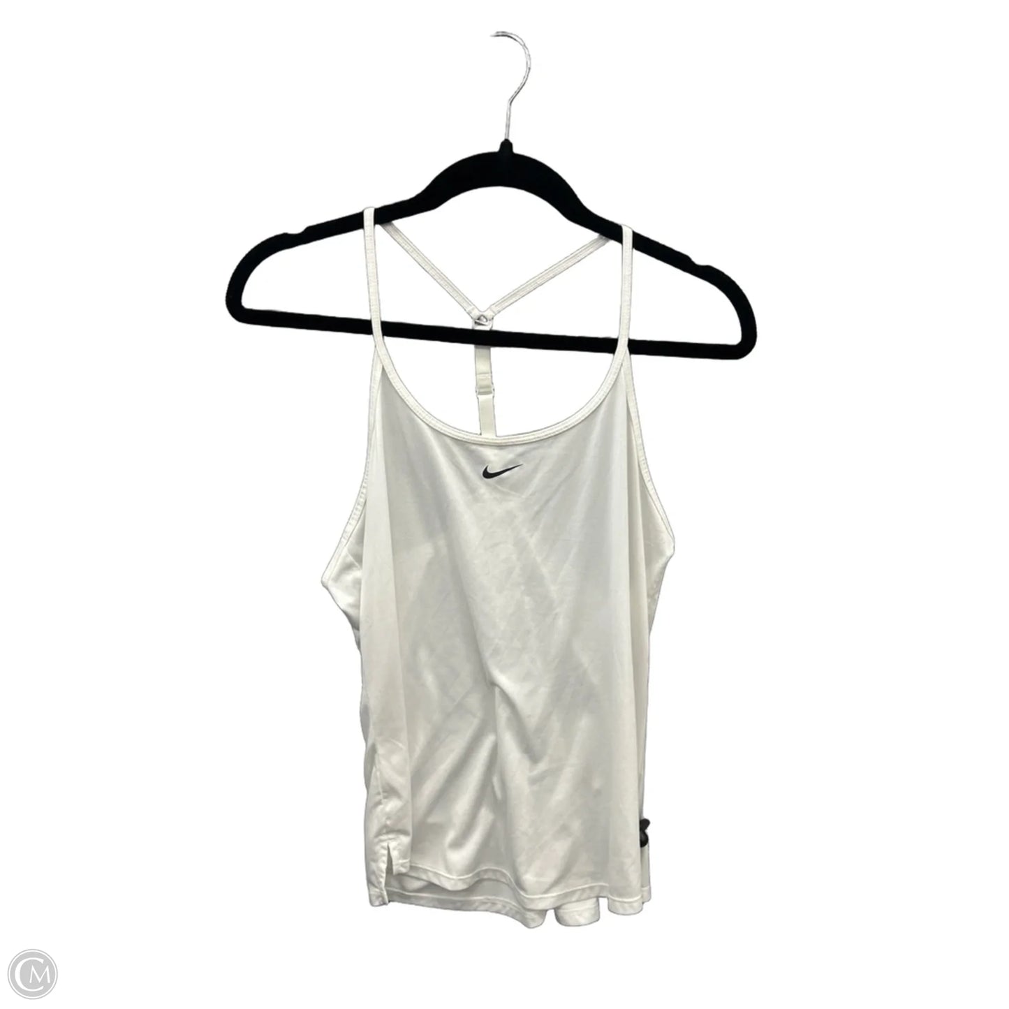 Athletic Tank Top By Nike In White, Size: M