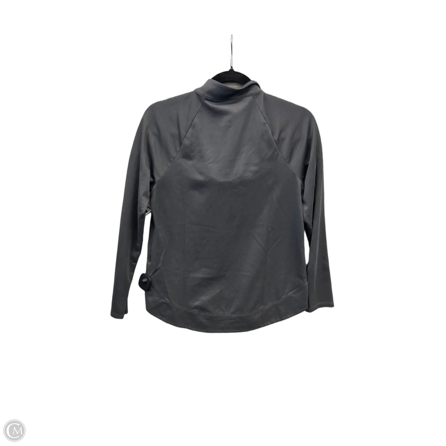 Athletic Top Long Sleeve Collar By Port Authority In Grey, Size: S
