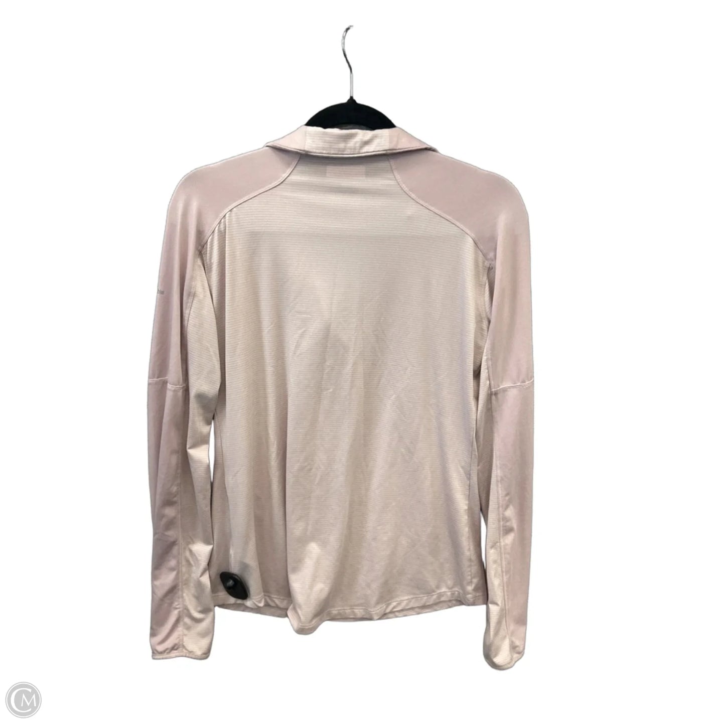 Athletic Top Long Sleeve Collar By Columbia In Pink, Size: M