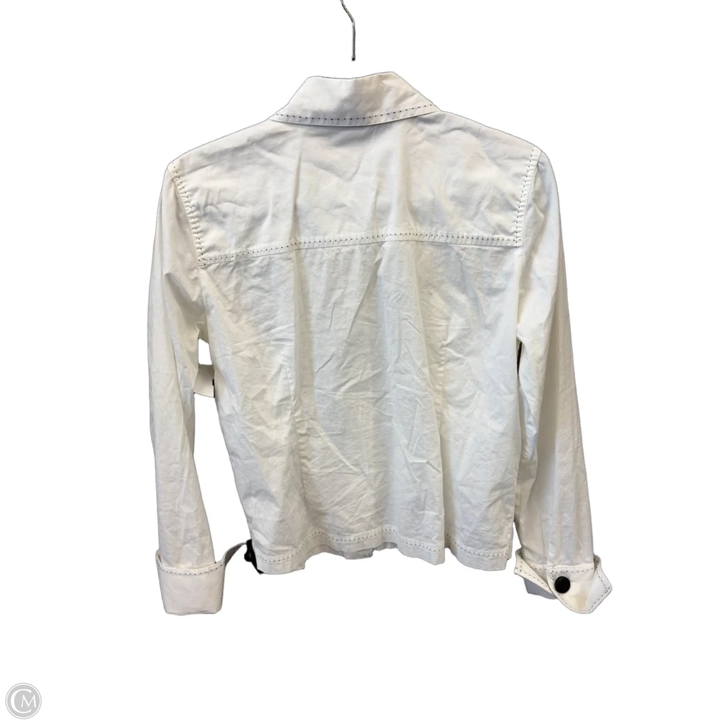 Top Long Sleeve By Christopher And Banks In White, Size: S