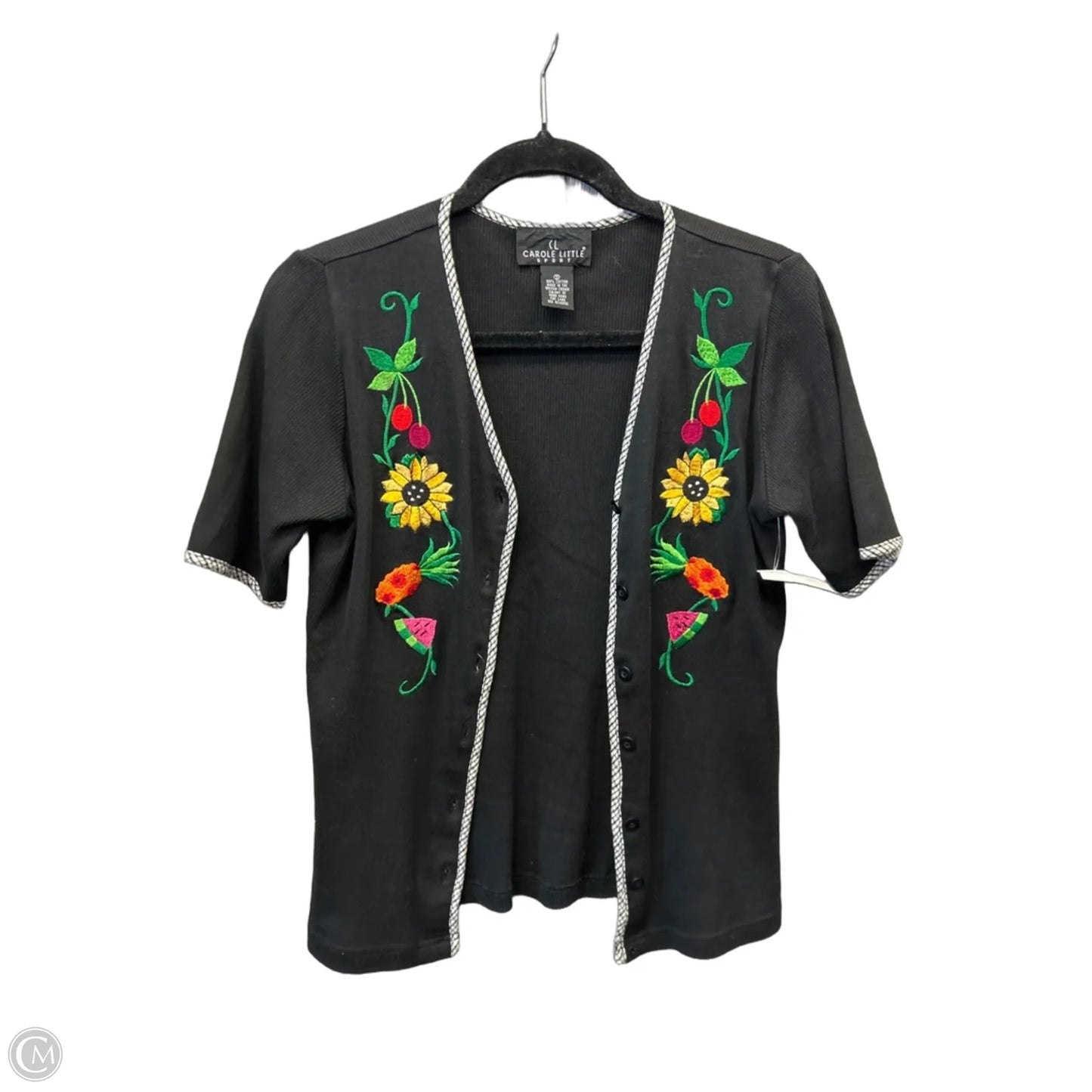 Cardigan By Carole Little In Black, Size: S