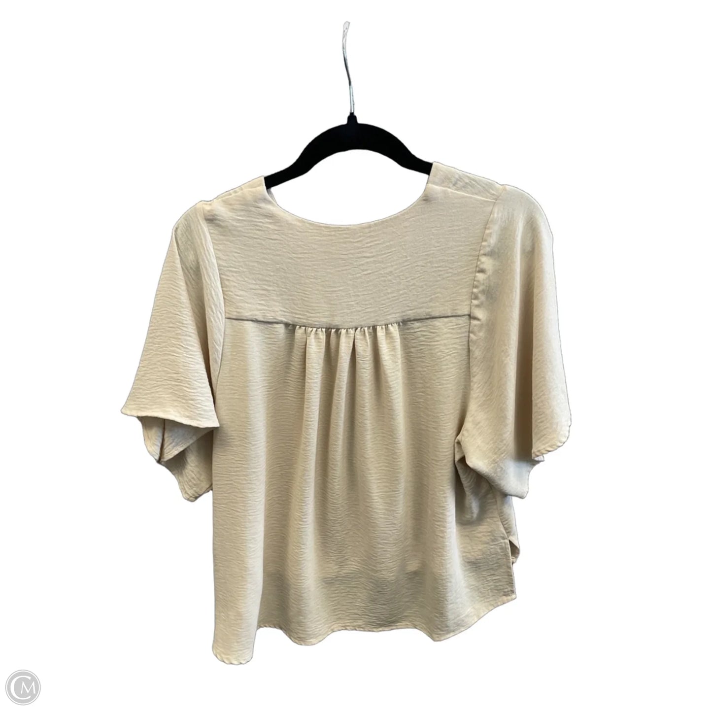 Top Short Sleeve By 89th And Madison In Tan, Size: Sp