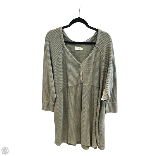 Dress Casual Midi By Terra & Sky In Green, Size: 3x