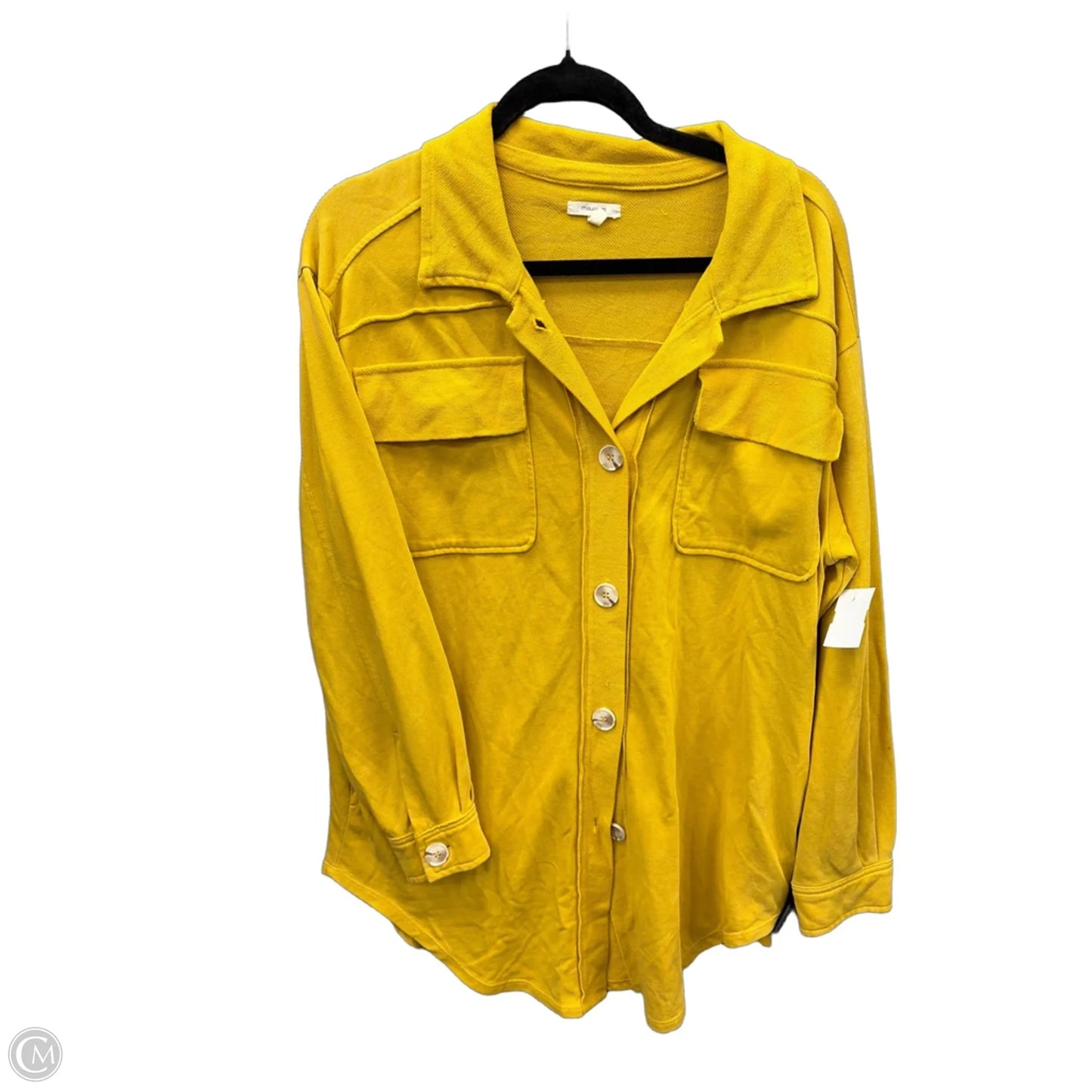 Top Long Sleeve By Maurices In Yellow, Size: M