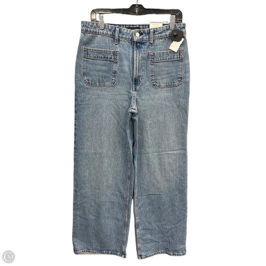 Jeans Wide Leg By Free Assembly In Blue Denim, Size: 12