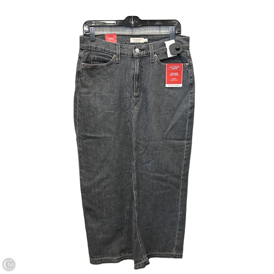 Skirt Maxi By Levis In Black Denim, Size: 6