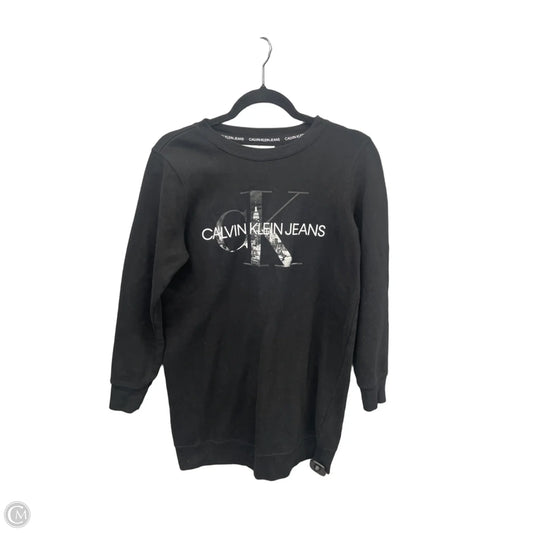 Top Long Sleeve By Calvin Klein In Black, Size: Sp
