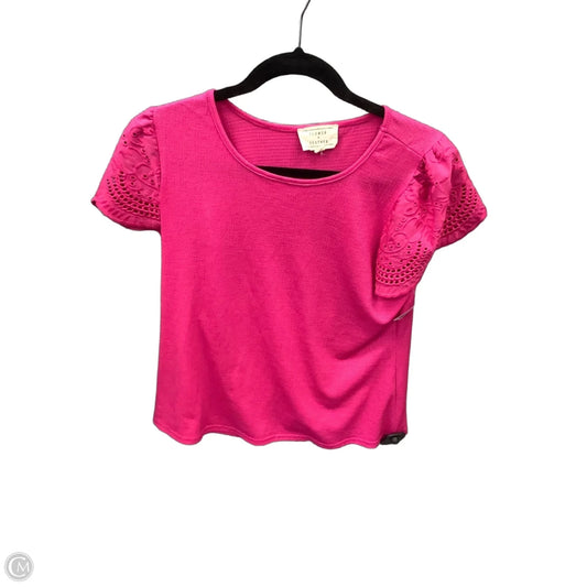 Top Short Sleeve By Clothes Mentor In Pink, Size: S