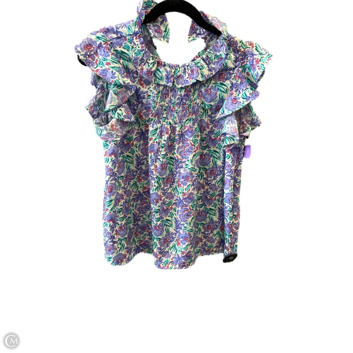 Top Sleeveless By Clothes Mentor In Floral Print, Size: L