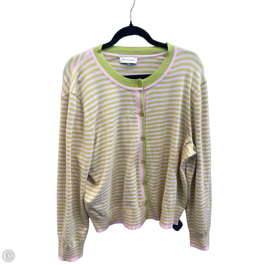 Top Long Sleeve By Free Assembly In Striped Pattern, Size: Xxl