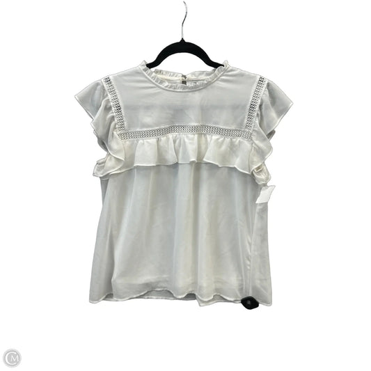 Top Short Sleeve By Grace Karin In White, Size: S