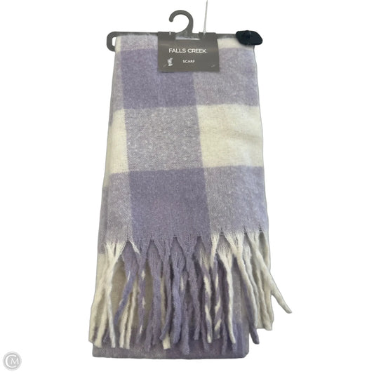 Scarf Winter By Falls Creek In Purple & White