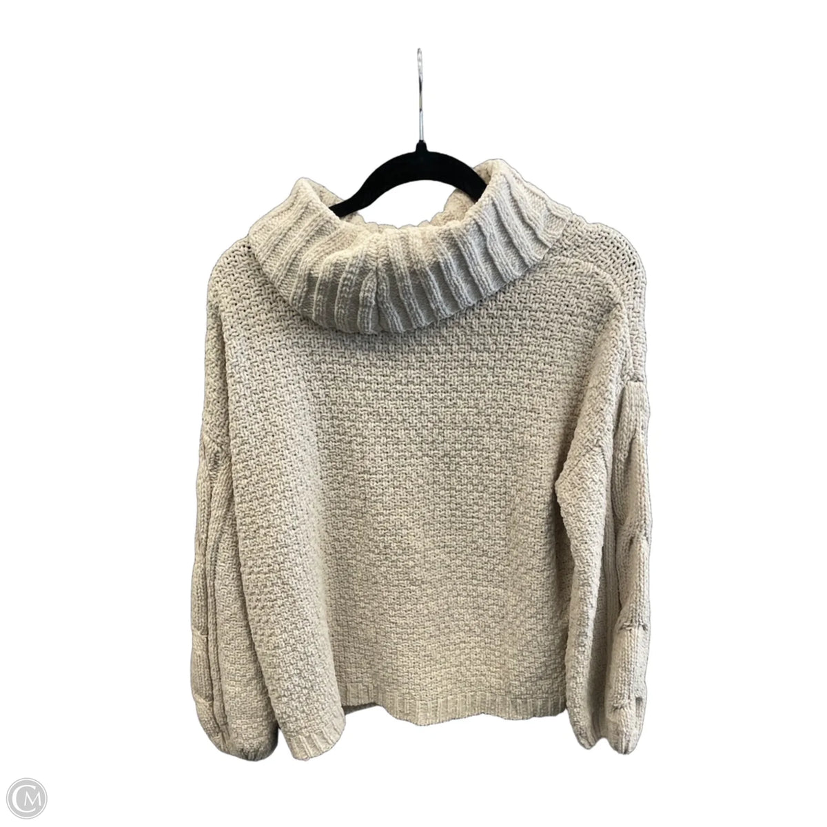 Sweater By Seven 7 In Beige, Size: M