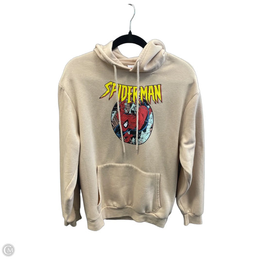 Sweatshirt Hoodie By Clothes Mentor In Beige, Size: M