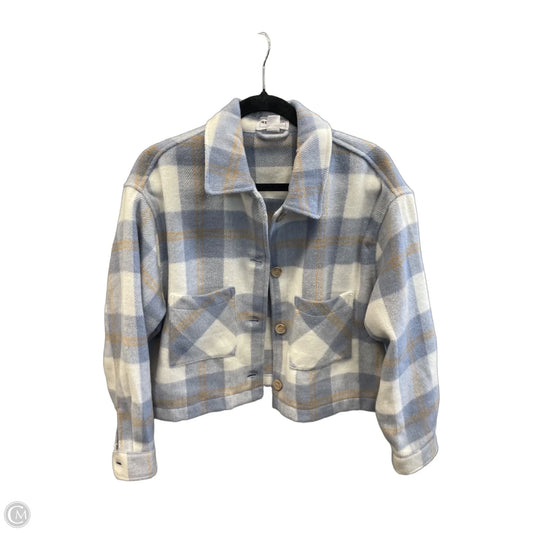Jacket Fleece By For The Republic In Plaid Pattern, Size: M