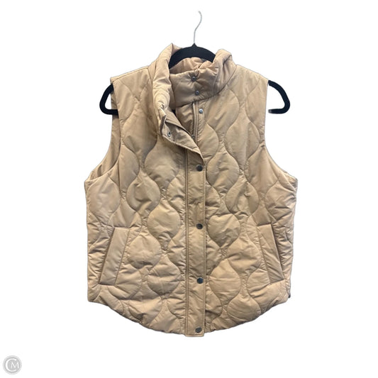 Vest Puffer & Quilted By Clothes Mentor In Brown, Size: M