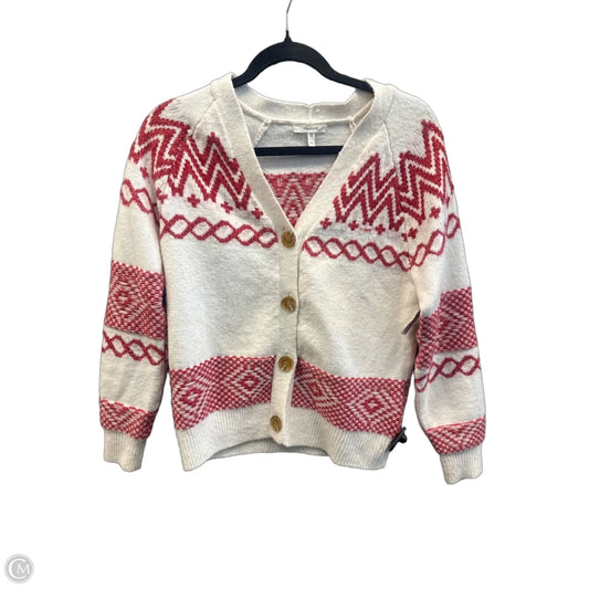 Cardigan By Maurices In Red & White, Size: Xs