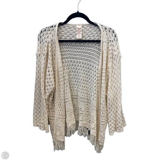 Cardigan By Faded Glory In Beige, Size: 3x