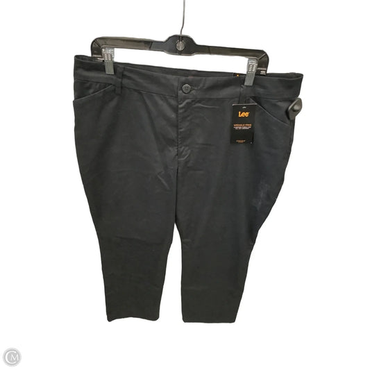 Jeans Straight By Lee In Black, Size: 16