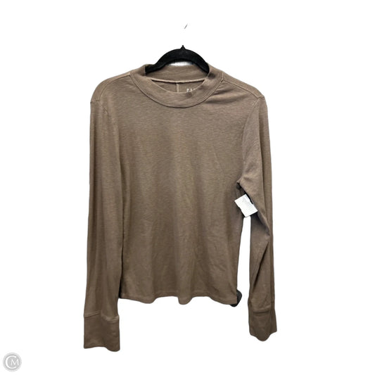 Top Long Sleeve By Gap In Brown, Size: L