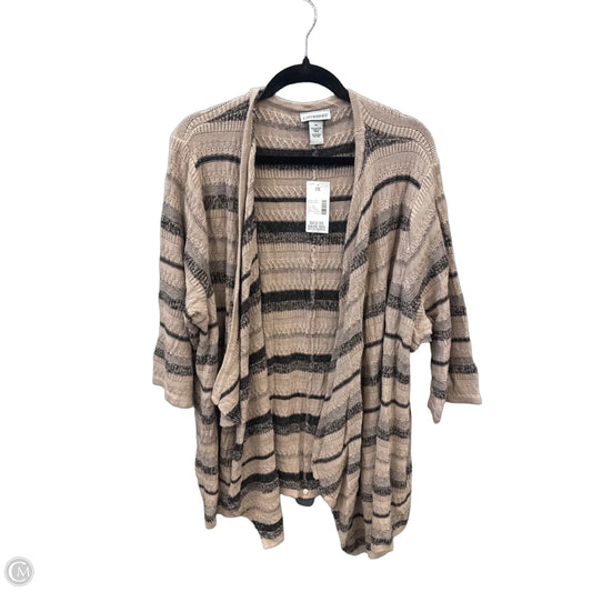 Cardigan By Catherines In Black & Brown, Size: 3x