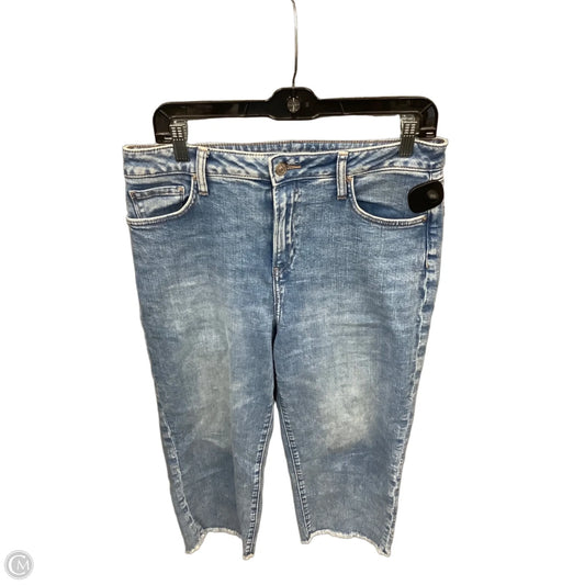 Jeans Straight By Chicos In Blue Denim, Size: 10