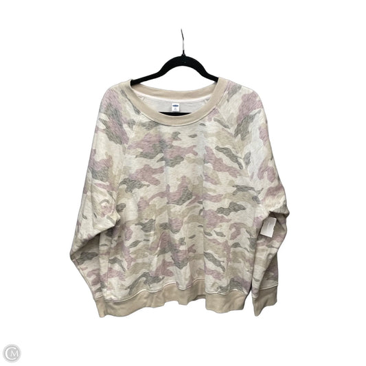 Sweater By Old Navy In Camouflage Print, Size: Xxl