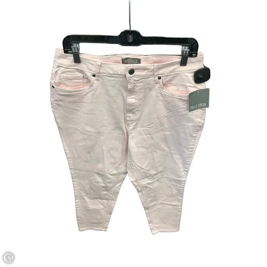 Jeans Skinny By Falls Creek In Pink Denim, Size: 14