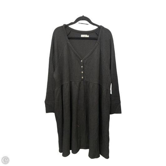 Dress Casual Midi By Terra & Sky In Black, Size: 3