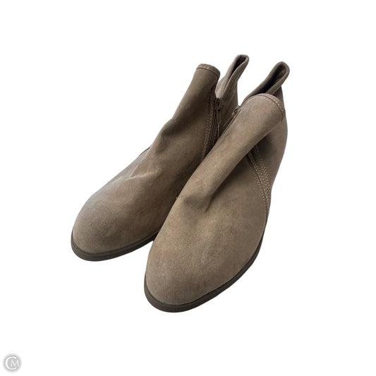 Boots Ankle Heels By Time And Tru In Brown, Size: 9