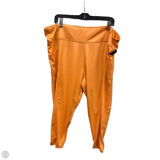 Athletic Leggings By Pro Player In Orange, Size: 3x