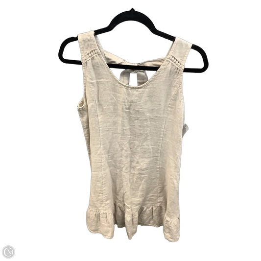 Dress Casual Midi By Terzo Millennio In Beige, Size: M