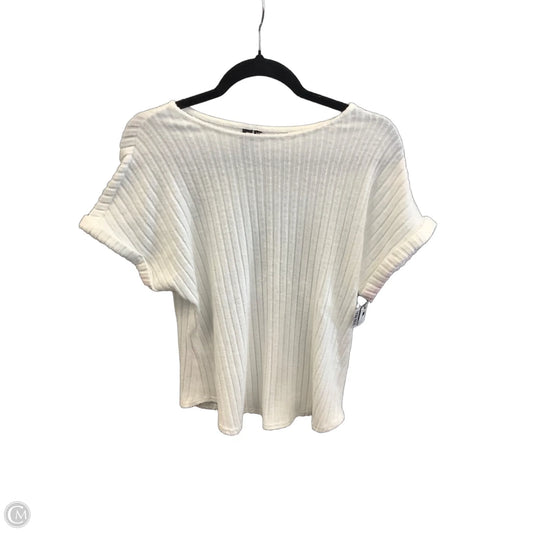 Top Short Sleeve By Automet In White, Size: M