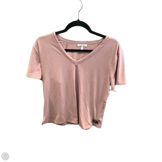 Top Short Sleeve By Maurices In Pink, Size: L