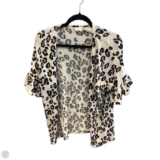 Cardigan By Lovely Melody In Leopard Print, Size: S