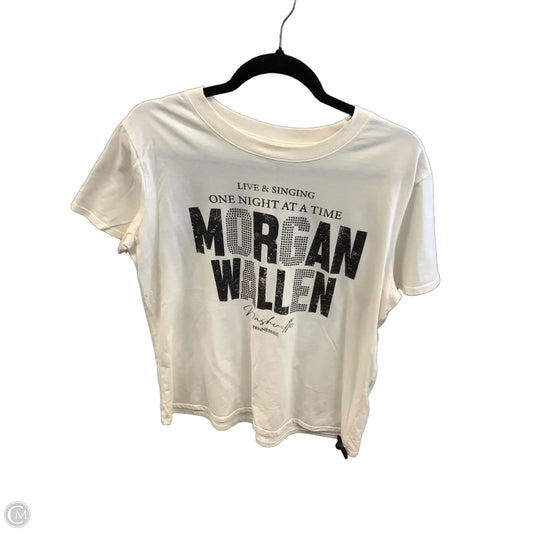 Top Short Sleeve By Maurices In White, Size: M