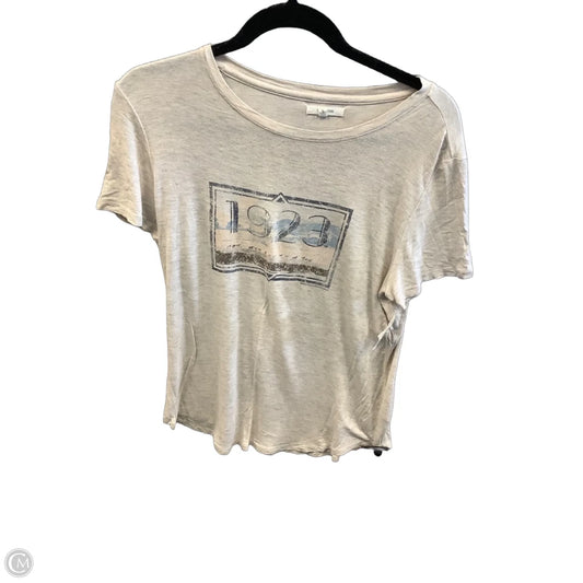 Top Short Sleeve By Maurices In Beige, Size: S