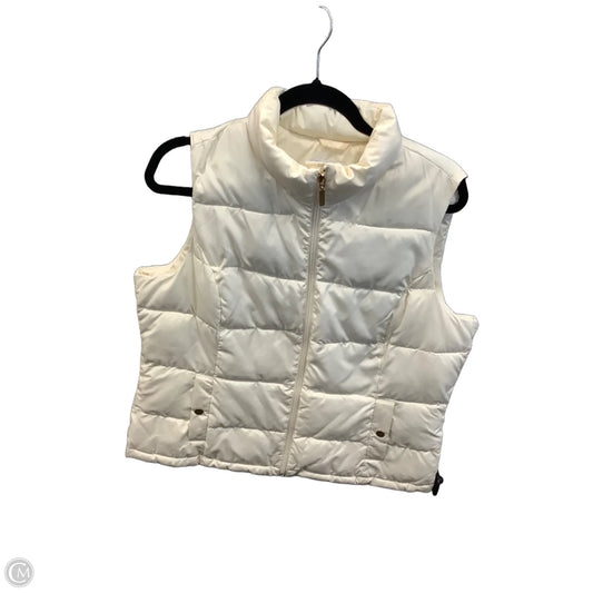 Vest Puffer & Quilted By Charter Club In Cream, Size: Xl