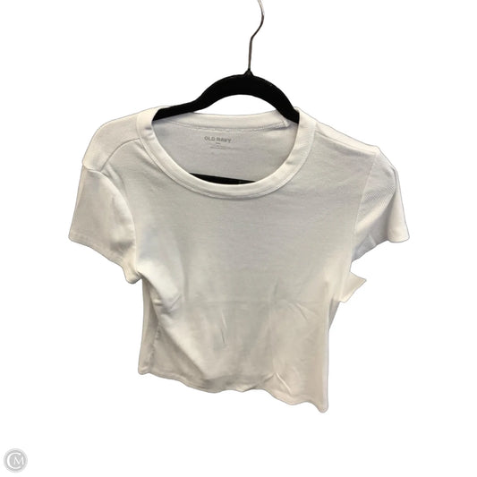 Top Short Sleeve By Old Navy In White, Size: L