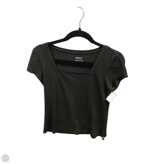 Top Short Sleeve By Jones And Co In Black, Size: M
