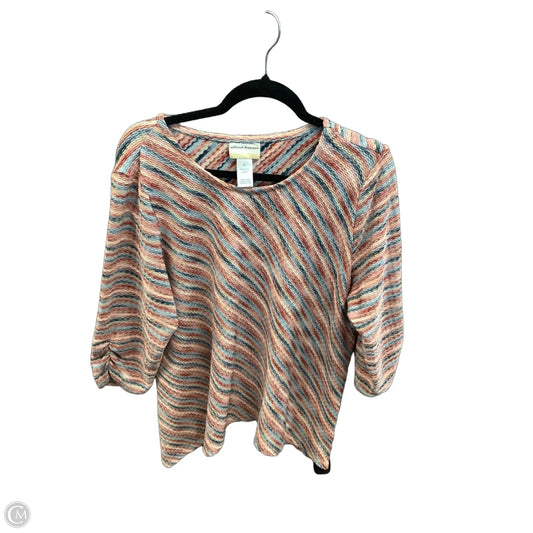 Top Long Sleeve By Alfred Dunner In Multi-colored, Size: 1x