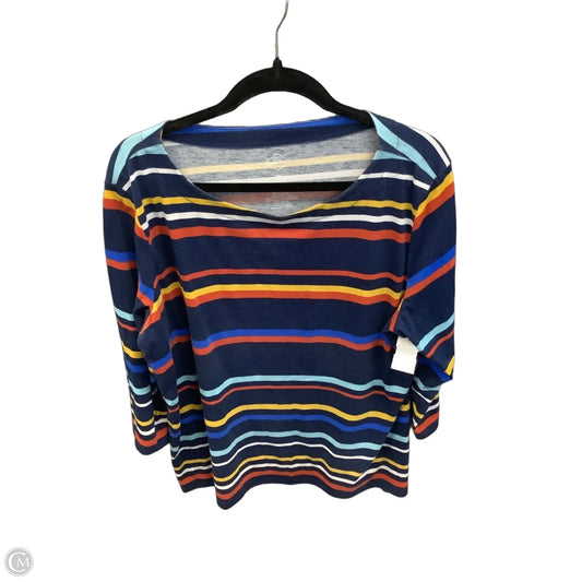 Top Long Sleeve By St Johns Bay In Striped Pattern, Size: Xxl
